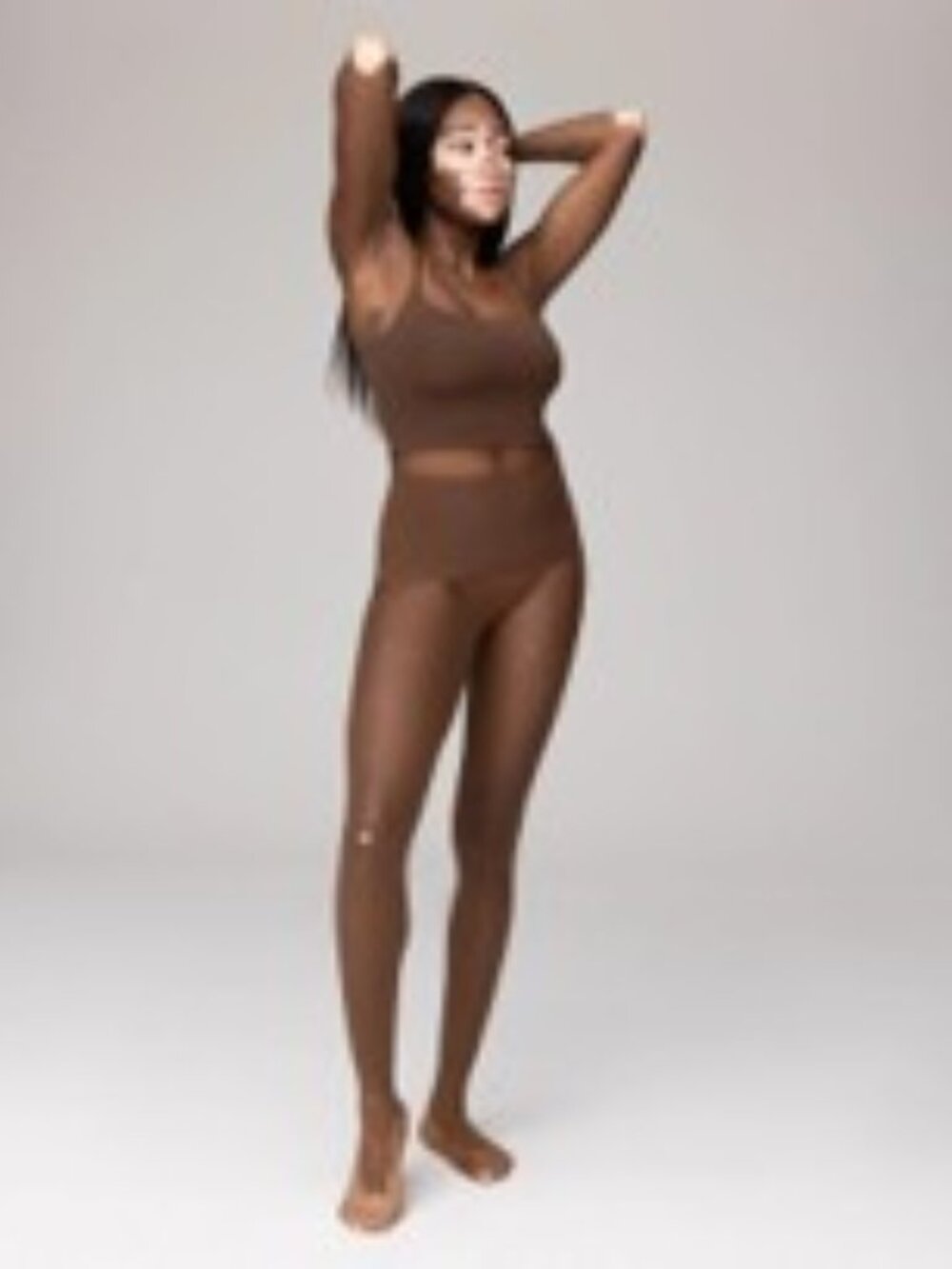 NIP NOOSH TIGHTS S/M PLAY SHEER TARTUFO & PLAY GLOSS CHAI 2 PAIR